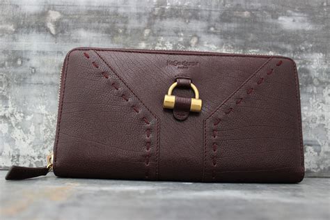 yves saint laurent zip wallet